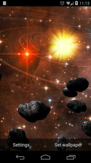 Asteroid Belt Live Wallpaper Android Apps On Google Play