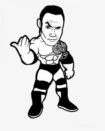 Wwe The Rock Cartoon Transparent Png