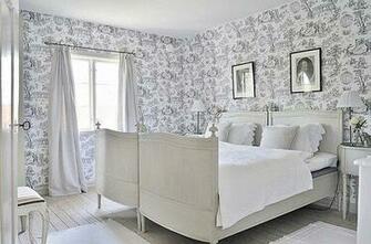 Grey Toile Bedroom
