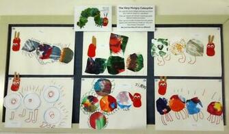 Pre Drawn Circles Which We Used To Create Our Very Own Caterpillars