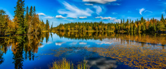 Autumn Time Fog River Nature Wallpaper 4k