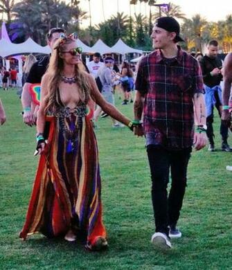 Paris Hilton Coachella Music Festival Day