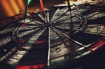 Dart Board Photo Macro Image