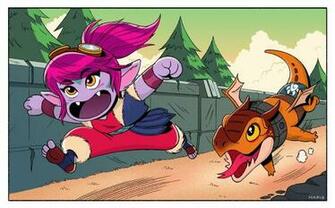 Tristana Dragon Trainer For This One I Tried To Practice Background