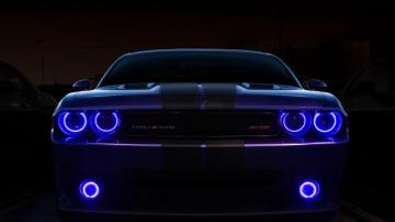 Dodge Challenger Srt Angel Lights 4k HD Wallpaper