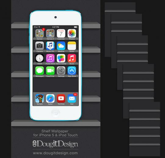 Shelf Wallpaper For iPhone Ios7 Dark Theme By Dougitdesign On