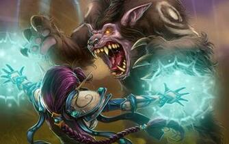 World Of Warcraft Druid Attack Desktop Wallpaper