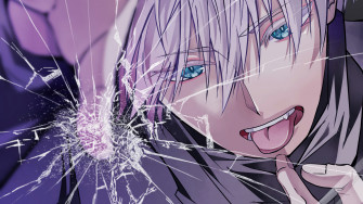 Satoru Gojo Jujutsu Kaisen Broken Screen Wallpaper 4k