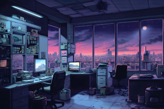90s Vaporwave Vibe Lab Wallpaper R