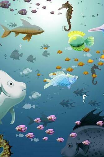 Cute Fish iPhone 4s Wallpaper
