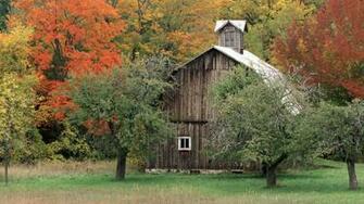 County Michigan Leelanau Rustique Nature Fond Paysage Wallpaper