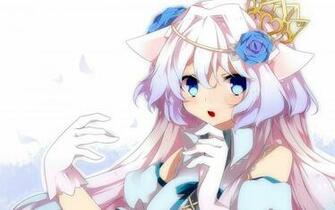 Futari Ecchi White Hair Wallpaper