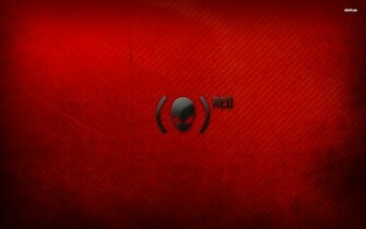 Alienware Logo Red Background A25 HD Wallpaper