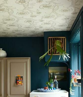 Design Trend Wallpaper Featured On The Ceiling2014 Interior
