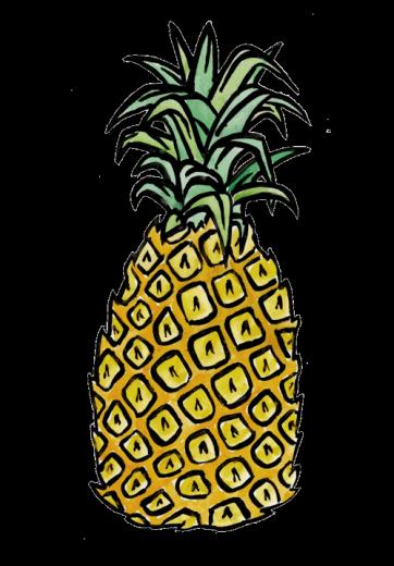 Emoji Transparent Background Pineapple Wallpaper