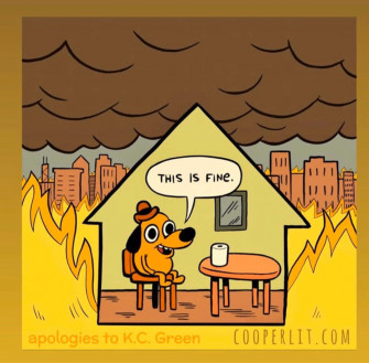 This Is Fine Wallpaper