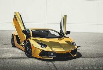 Gold Lambo Wallpaper
