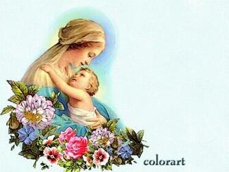 Foto Gaya Mary And Jesus Wallpaper