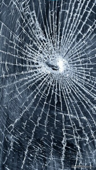 iPhone Cracked Screen Wallpaper