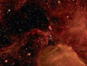 Red Space Wallpaper Outer Lights Stars