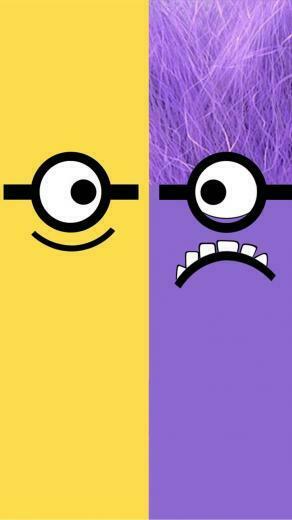 Despicable Me Yellow And Purple Minion iPhone Plus Wallpaper HD For