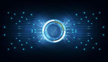 Abstract Technology Background Security System Concept With