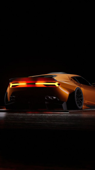 Lamborghini Asterion Yellow Dark Background 4k Ultra HD Mobile