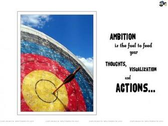 Motivational Wallpaper On Ambition Is The Fuel To Feed