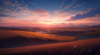 Anime Landscape 4k Ultra HD Wallpaper