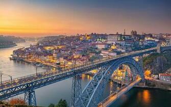 Wallpaper Portugal Porto River Bridge City Morning