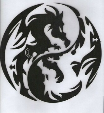 Yin Yang Dragon Wallpaper Dragons Carpet By
