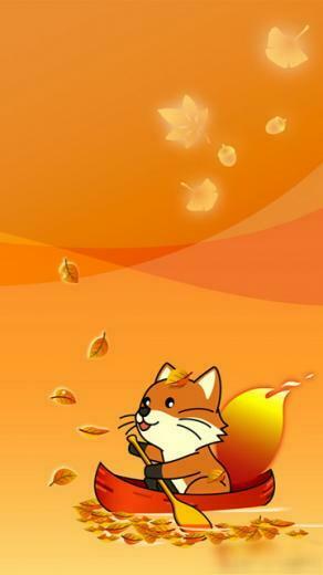 Orange Fox Mobile Phone Wallpaper HD S For