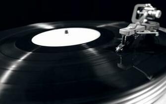 Vinyl Record Player Monochrome Gramophone Wallpaper Art HD
