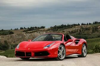Wallpaper Ferrari Spider Cabriolet Red Auto