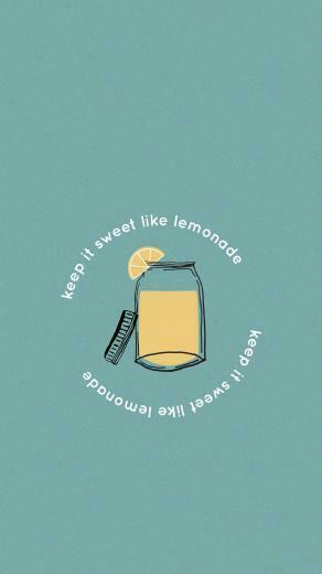 Keep It Sweet Like Lemonade Matt Wertz Wallpaper iPhone