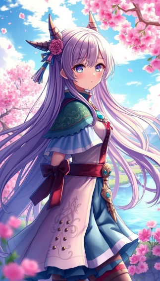 Beautiful Anime Girl Phone Wallpaper