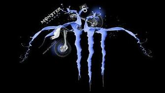 Blue Monster Energy Logo Wallpaper Image