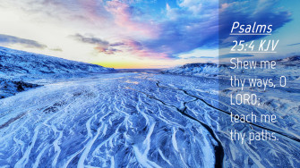 Psalms Kjv Desktop Wallpaper Shew Me Thy Ways O Lord