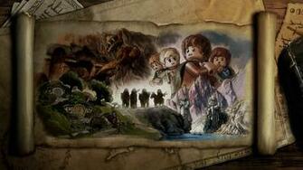 The Fellowship Of Ring Legos Lego Lord Rings Wallpaper