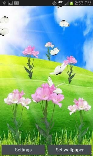 Bigger Butterfly Garden L Wallpaper For Android Screenshot