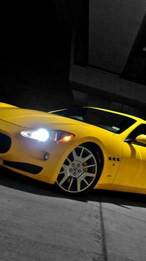 3wallpaper Best Wallpaper For All iPhone Retina Yellow Maserati