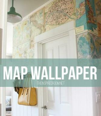 Map Wallpaper World Vintage Globe And
