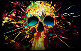 Abstract Skull Wallpaper