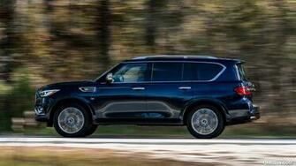 Infiniti Qx80 Color Hermosa Blue Side HD Wallpaper