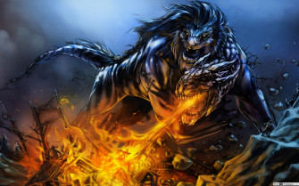Galaxy Lion Desktop Wallpaper