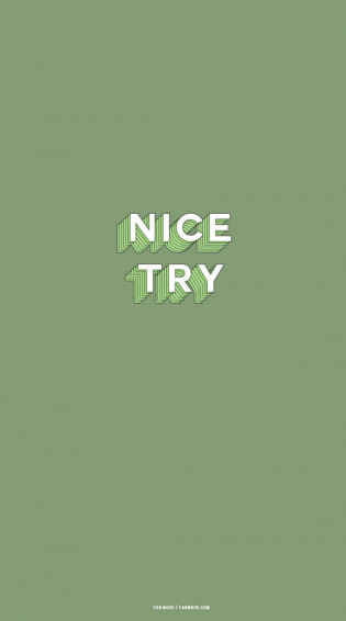Cute Spring Wallpaper For Phone iPhone Nice Try Sage
