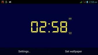 Digital Clock Live Wallpaper Is Configurable That