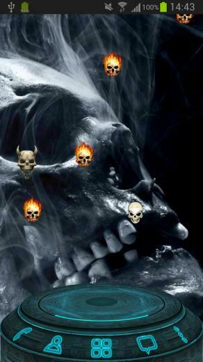 Skull Smoke Live Wallpaper Screenshot