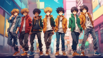 Anime Boys Group Wallpaper