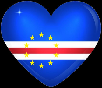 Cabo Verde Large Heart Flag Gallery Yopriceville High Quality